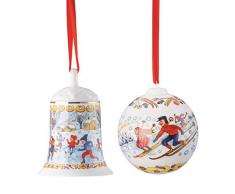 Hutschenreuther Porzellan Weihnachts Glocke 2018 und Weihnachts Kugel 2018