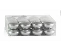 Unbekannt Wiedemann Kerzen, Schwimmkerzen 24 Stück Silber Ø 45 mm