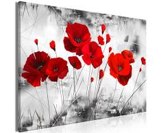 decomonkey | Mega XXXL Bilder Mohnblumen | Wandbild Leinwand 170x85 cm Einteiliger XXL Kunstdruck zum aufhängen | Blumen Natur