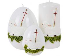 holzalbum Osterkerzen 3 Stück Osterlamm Motivkerzen Osterei Eierkerzen 2020 Ei Ostermotiv