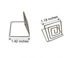 Justdolife 24PCS Platzkartenhalter Ring Quadratische Form Tischkartenhalter