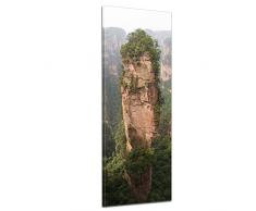 Bilderdepot24 Leinwandbild Panorama Berg in Zhangjiajie - China 40x120 cm - fertig gerahmt, direkt vom Hersteller