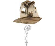 Dekop Krippenstall Stall Hemau, 28x20x23cm mit Rosenkranz ws