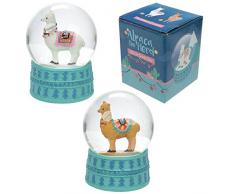 Alpaka Schneekugel mit Wasserball zum Sammeln (eine)