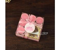 SEHBDY Kerzenhalter Duftkerzenglas Kerzenhalter Welle Kerzenlicht Abendessen Kerzenhalter Tasse Kerzenhalter + Rosenkerze 5