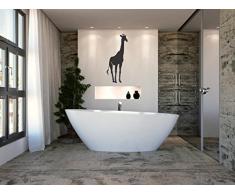 INDIGOS WG10040-70 Wandtattoo w040 Giraffe Afrika Tier Dschungel Wüste Wandaufkleber 80 x 34 cm, schwarz