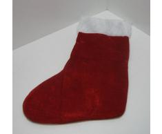 1x Weihnachtsstiefel, Nikolaus Stiefel aus Stoff, Weihnachts Stiefel Deko (LHS)