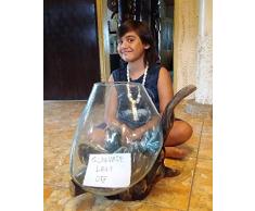 Wurzelholz Glas Vase XXL, Geschenk Deko Glas XXL, Einzigartige Gamal XXL, Wurzel Holz Liqva XXL, Teakholz Glas Vase XXL,Kaffeebaum Vase XXL, Blumenvase XXL, Design vase XXL