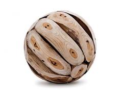 Belardo Theria Deko Kugel, Teakholz Recycled, Ø 50cm