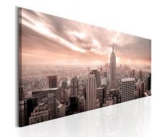 murando - Bilder New York 150x50 cm - Leinwandbilder - Fertig Aufgespannt - Vlies Leinwand - 1 Teilig - Wandbilder XXL - Kunstdrucke - Wandbild - New York NY City Stadt d-B-0081-b-d
