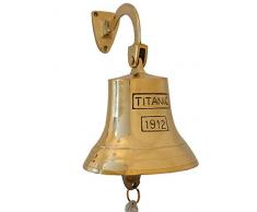 zeitzone Schiffsglocke Titanic 1912 Messing Glocke Nostalgie Maritim 14 cm