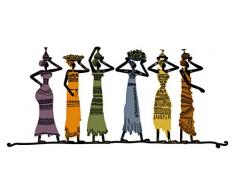 dekodino® Wandtattoo Afrika Frauen in bunten Farben Wandsticker Deko