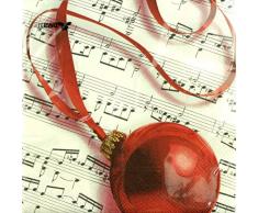 Servietten Weihnachtskugel - Schönes Geschenk für Musiker