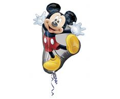 Amscan Anagram 2637301 - Party und Dekoration - Folienballon Super Shape - Disney Mickey Mouse, circa 78 x 55 cm