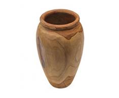 F&G Supplies Holzvase/Ornament, geschnitzt aus den Wurzeln riesiger Teakbäume, 25 cm hoch
