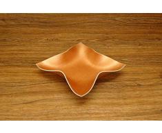 Design-SchaleFOURSTAR aus Vinyl (Kupfer-Metallic lackiert) / Dekoschale/Taschenleerer