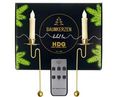 Weihnachtsbaumkerzen LED kabellos | Kabellose Weihnachtskerzen mit Fernbedienung und Baumkerzenhalter | Led Christbaumkerzen kabellos | Christbaumbeleuchtung | Baumschmuck Weihnachten