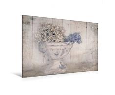 Premium Textil-Leinwand 120 x 80 cm Quer-Format Hortensie | Wandbild, HD-Bild auf Keilrahmen, Fertigbild auf hochwertigem Vlies, Leinwanddruck von Monika Felber