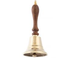mare-me Tischglocke Handglocke Weihnachtsglocke, 12,5 x Ø 5 cm