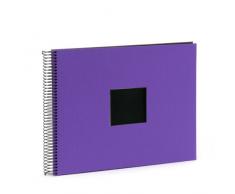Goldbuch Spiralalbum lila 34x30 40 schwarze Seiten 25974