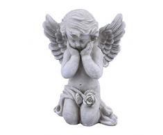 Dadeldo Home Engel Classica Deko-Figur Resin 18x14x9cm grau