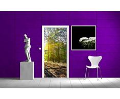 posterdepot Türtapete Türposter Sonnenstrahlen tief hinter dem Wald - Größe 93 x 205 cm, 1 Stück, ktt0693