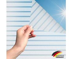 MARAPON®️ Fensterfolie Streifen statisch haftend [60x200 cm] inkl. eBook mit Profitipps - Fensterfolie blickdicht selbstklebend - Fensterfolie Sichtschutz - Fensterfolie Sonnenschutz
