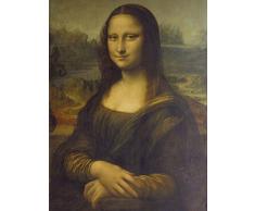Artland Poster Kunstdruck oder Leinwand-Bild Wandbild fertig aufgespannt auf Keilrahmen Leonardo da Vinci Mona Lisa Um 1503 Menschen Portraits Malerei Braun