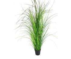 Dekogras im Topf - Künstlich & Naturgetreu - Groß: 150cm - Gras / Grasbüschel / Grasbusch / Grasbündel / Ziegras / Ufergras / Kunstgras getopft - Zeitlose Dekoration - Dekobündel für Bodenvase