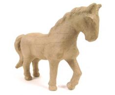 Pappmaché-Figur, Pferd, 19x16,5x6cm