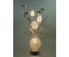 Ornella traumhafte 12V Halogen Draht Blumenleuchte inklusive 4 x G4 20 Watt Tischleuchte Vasenleuchte