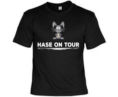 Lustiges Fun T-Shirt Für Ostern - Osterhasen - Geschenk-Shirt Osternest : Hase on Tour - Sprüche/Motive Oster-Fest Gr: XXL