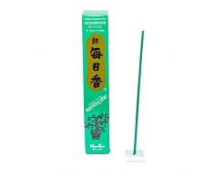 aqasha Morning-Star Cedarwood | 50-200 Sticks | 12 cm | Brenndauer 25 min. | Räucher-Stäbchen-Set | ZEDERNHOLZ | inkl. Keramik-Halter | Japan | Incense (50)