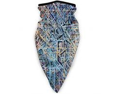 KKs-Shop Vertikaler Acrylgemälde-Druck Mikrofaser-Halswärmer Winddichter staubdichter mundagischer Schal Sturmhaube