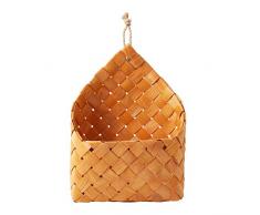 Gravere Hängende Pflanzgefäße Wand-Hängekorb, Geflochtener Blumentopf Pflanzgefäß Topf Blumenvase Behälter Home Decoration