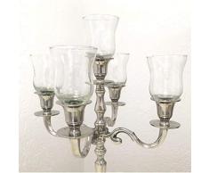 Dekowelten 12er Set Teelichthalter aus Glas Gastro Version Glas PL/Glasaufsatz für Kerzenleuchter Kerzenständer
