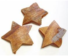 3 echte große Kokossterne ca. 10 cm Natur braun Weihnachten Potpourri Deko Sterne Advent Gesteck Kranz Weihnachtsgeschenke DIY