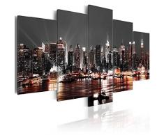 murando - Acrylglasbild New York 200x100 cm - 5 Teilig - Bilder Wandbild - modern - Decoration d-A-0022-k-p