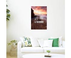 artboxONE Poster 30x20 cm Menschen Zu kurz für irgendwann Hochwertiger Design Kunstdruck - Bild Menschen von Psychae