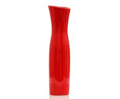 Rote Vase Porzellan Vasen Modern,Stilvoller Cheongsam Keramik Blumen Vase, Einfache Kleiner Vase Deko Vasen,Ideale Dekoration Für Haushalt, Büro, Hochzeit, Partei
