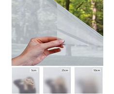 LC&TEAM Fensterfolie sichtschutz Fenster Statischefolie gebürstete Folie selbsthaftend Glasfolie für Fenster Blickdicht Folie für Bad, Wohnzimmer, Büro usw. Wiederverwendbar 90 * 200cm Klar-Still