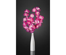 Hellum LED Orchidee pink violett mit Dekovase für innen, 80cm, 32 LEDs warm-weiß mit Transformator, 300048