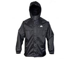 Cox Swain Herren 2-Lagen Outdoor Funktions Regenjacke 3.000mm Wassersäule -3.000mm Atmungsaktivität, Farbe: Black, Größe: L