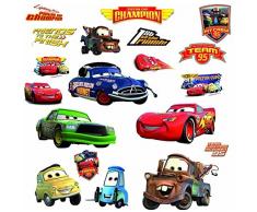 RoomMates RMK1520SCS RM - Disney Cars Piston Cup Champions Wandtattoo, PVC, Bunt, 29 x 13 x 2.5 cm