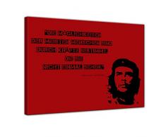 Keilrahmenbild mit Zitat - Die Möglichkeiten der meisten Menschen. (Che Guevara) 120x90 cm - Sprüche und Zitate - Kunstdruck mit Sprichwort - Vers - Bild auf Leinwand - Bilder als Leinwanddruck