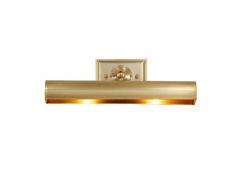 RTYUIIO Bad Wandleuchten, Einfache Badezimmerspiegel Licht Kupfer Schminktisch Spiegel Lampe Retro Ölgemälde Spiegel Schrank Licht,40 * 10CM