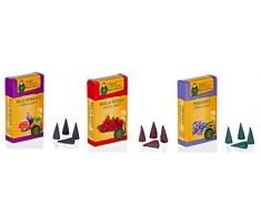 Crottendorfer Sensual Magic Räucherkerzen - Größe: M - 60 Stück - Duft: Provence + Bed of Roses + Wild Romance - Made in Germany