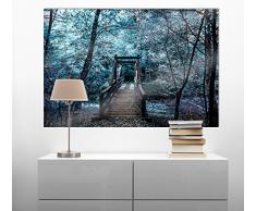 Cuadros Lifestyle Acrylglasbild | Wandbild Glasbild Acrylbild Rahmenlos | Torsten Reuter | Kleine Brücke, Größe:90x60 cm