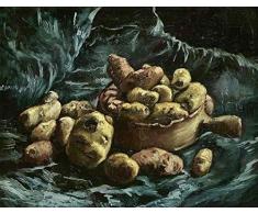 LGCCC DIY Vorgedruckt Leinwand Ölgemälde Geschenk für Erwachsene Kinder Stilleben Kartoffeln Malen Nach Zahlen Kits Home Haus Dekor(Ohne Rahmen)-30×40CM