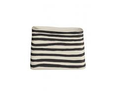 ASA - Rayu - Vase - Natur, schwarz gestreift - 23,5 x 9,3 cm - Höhe: 17 cm - Handarbeit - Steinzeug